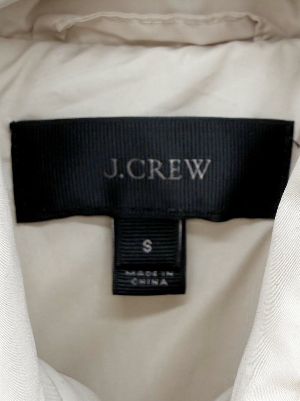 J Crew Vest Women’s Excursion Quilted Ivory Down Puffer Full Gold Zip S - Picture 5 of 9